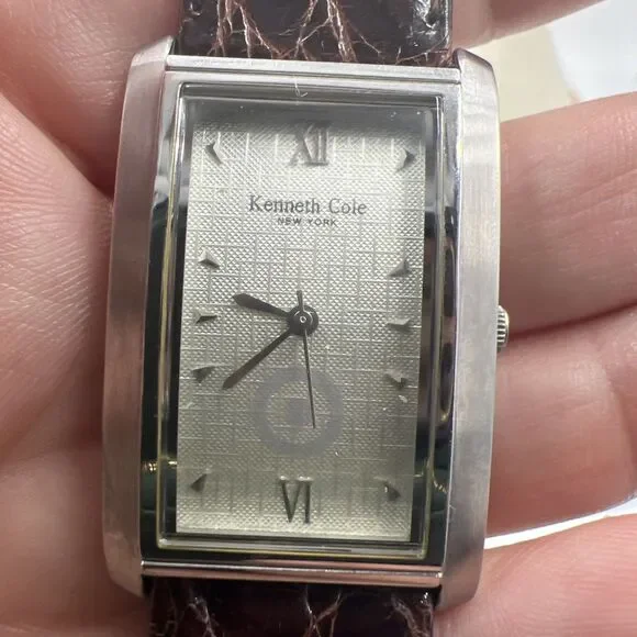 Kenneth Cole Watch New York Croc Leather - Brown 9 Inch Dark Brown Exceptional!